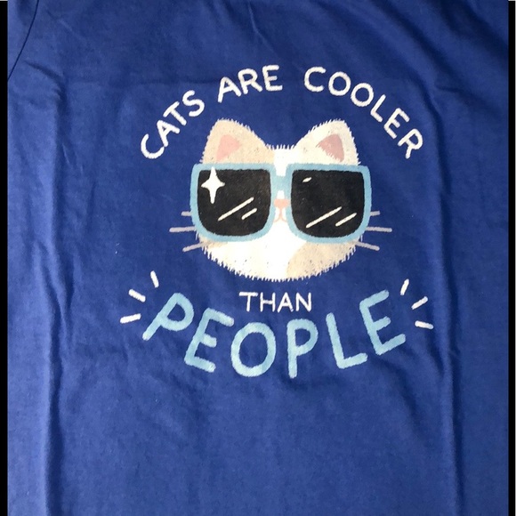 Cats are cooler than people t-shirt - Picture 3 of 4